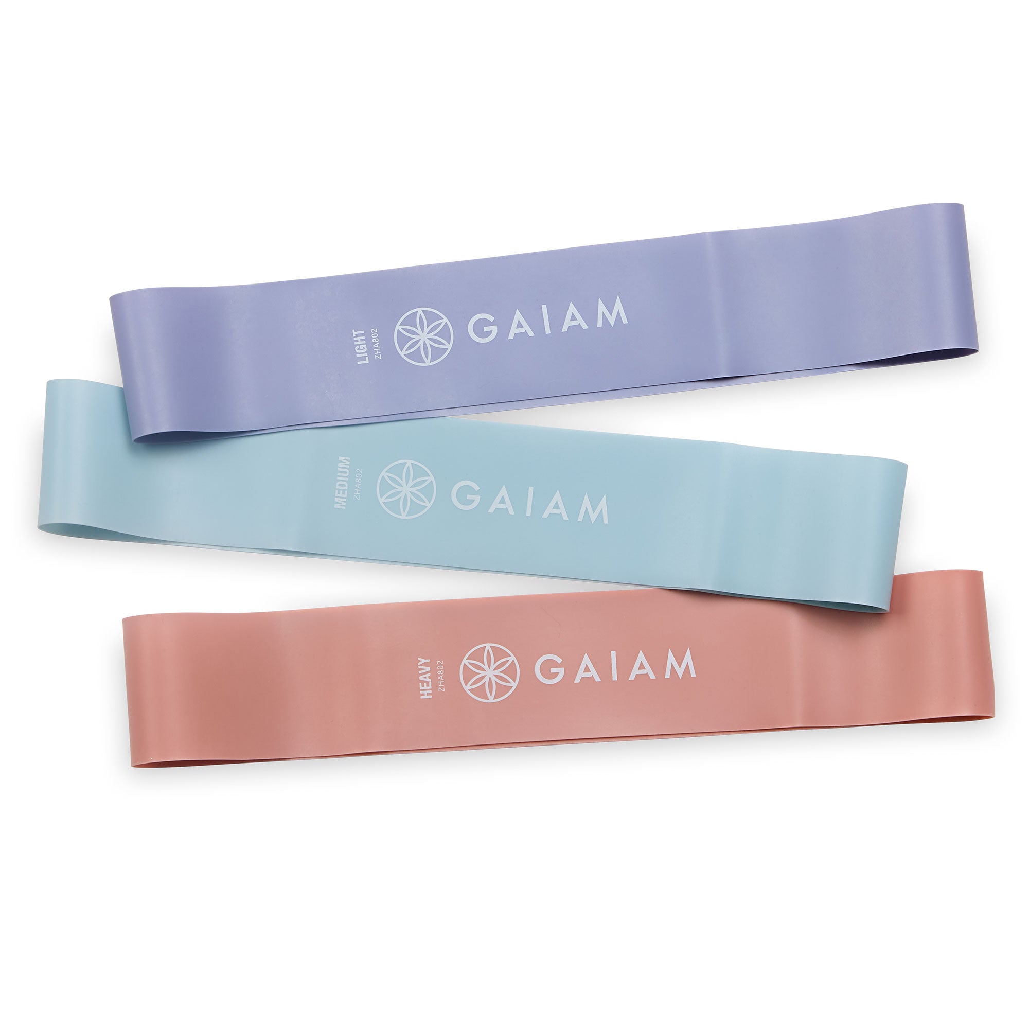 Gaiam Mini Loop Bands 3-Pack Pastels all three bands