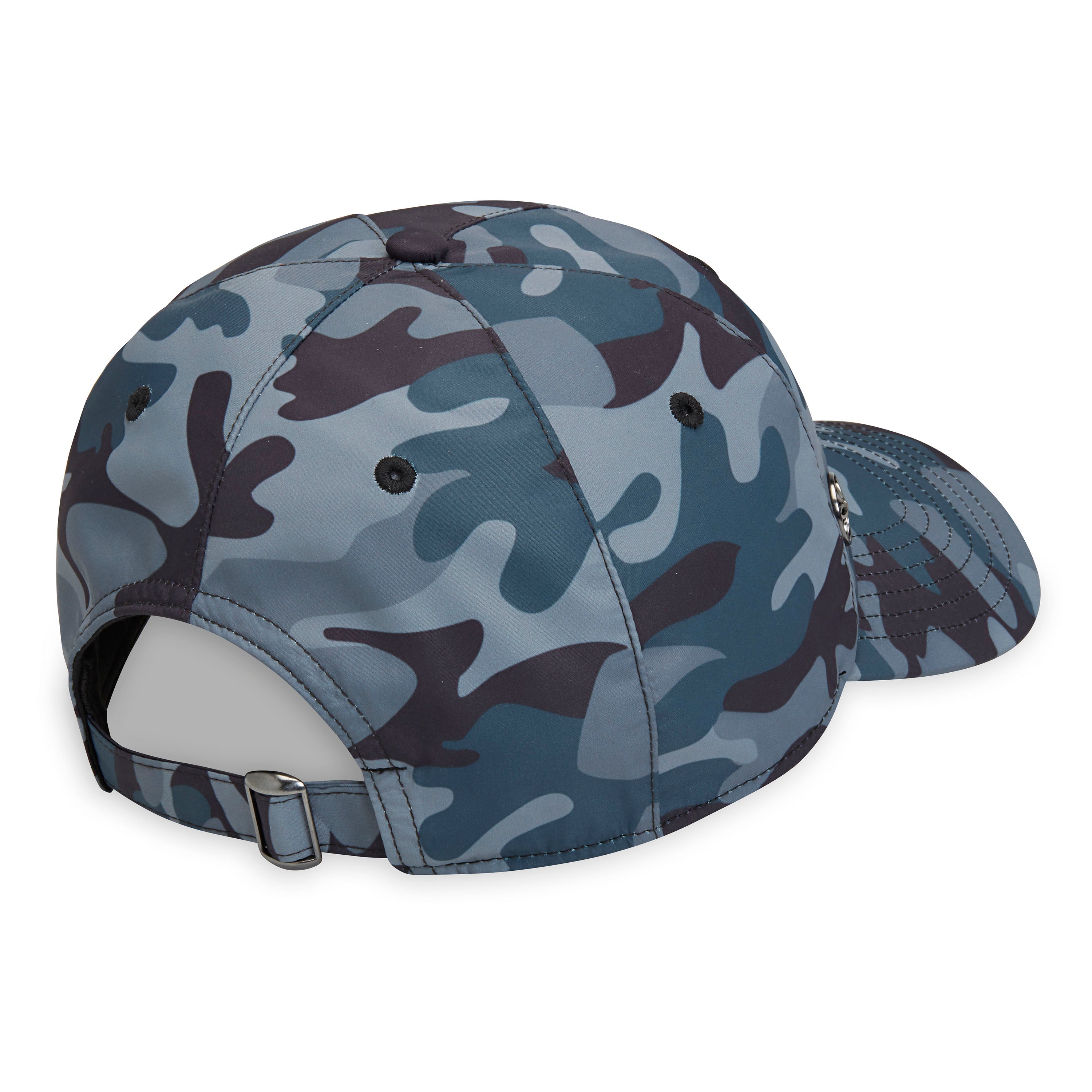 Classic Fitness Hat Blue Camo back angle